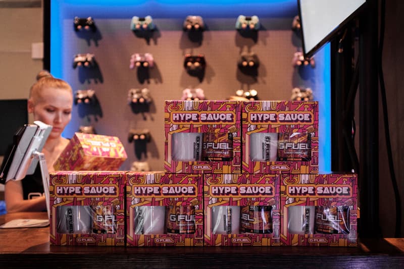 G FUEL T-Pain Super Smash Bros. Tournament Hype Sauce raspberry lemonade sugar free energy drink Faze Temper Bowery Hotel Off-White Air Prestos Grand Prize hotel 50 bowery