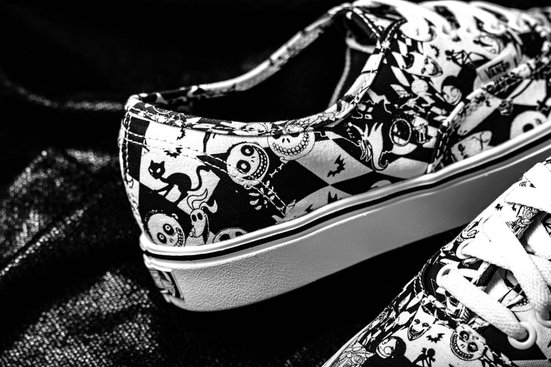 Vans Nightmare Before Xmas Mens 10 Black White Comfy Cush Lace Up Sneaker Shoes Vans Comfycush Authentic The Nightmare Before Christmas  main image 2