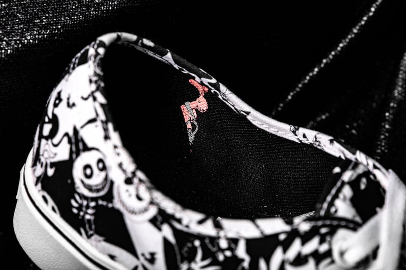 nightmare before christmas vans black and white