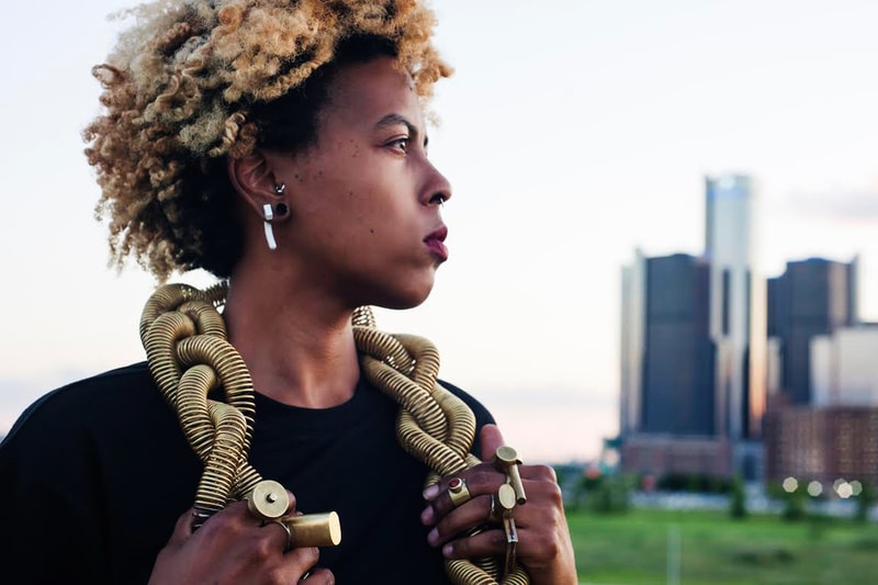 tiff massey detroit artist jewelry metalsmithing dont touch my hair red bull arts detroit residency exhibition spring 2019 