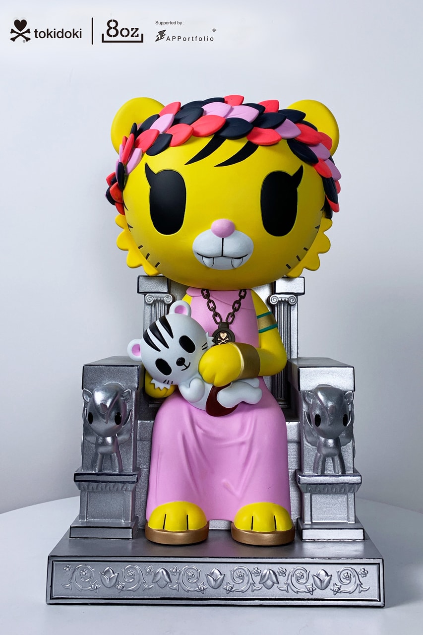 tokidoki 8oz Salaryman Tiger Figures Male Female APPortfolio Silver Metallic Throne Yellow White Green Pink Simone Legno