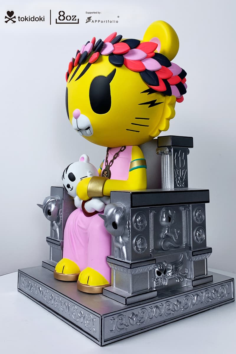 tokidoki 8oz Salaryman Tiger Figures Male Female APPortfolio Silver Metallic Throne Yellow White Green Pink Simone Legno