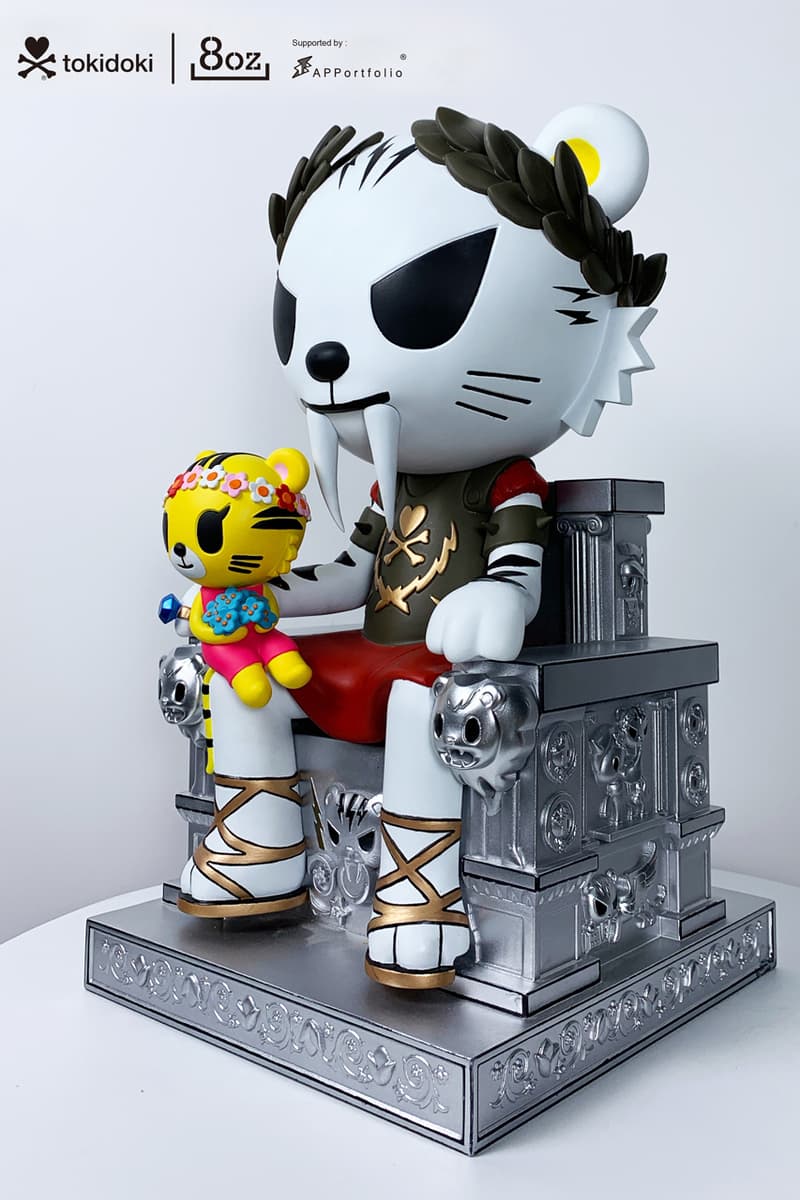 tokidoki 8oz Salaryman Tiger Figures Male Female APPortfolio Silver Metallic Throne Yellow White Green Pink Simone Legno