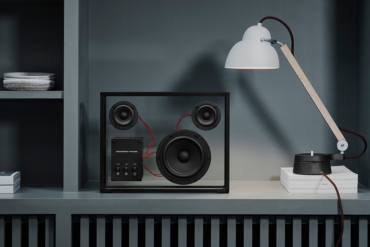 Transparent Sound See-Through Speakers Clear Technology Homewear Scandinavian Interior Design Wireless Bluetooth WiFi Stream Audio Play Music 