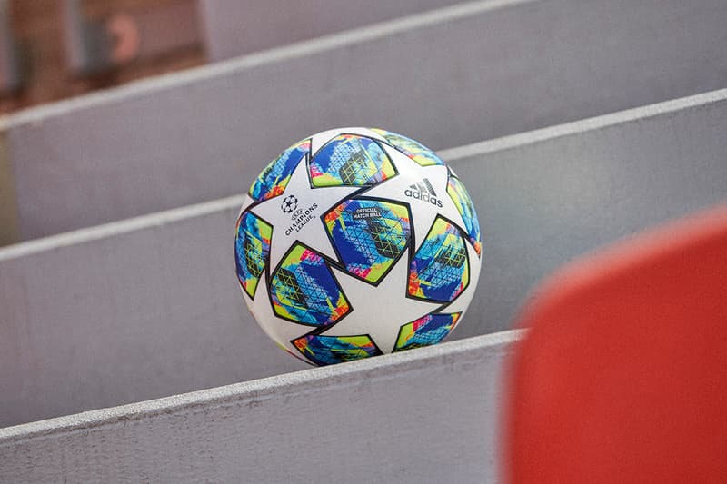 2019 uefa champions league group stage official match ball adidas football colorful graphic print pattern white stars buy cop purchase pre order liverpool napoli chelsea valencia preview barcelona real madrid ajax inter milan