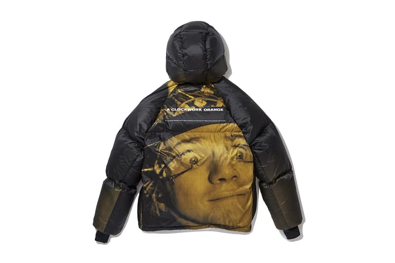 UNDERCOVER A CLOCKWORK ORANGE Stanley Kubrick 1971 Jacket Alex Malcolm McDowell puffer top outerwear insulated eye clamp scene