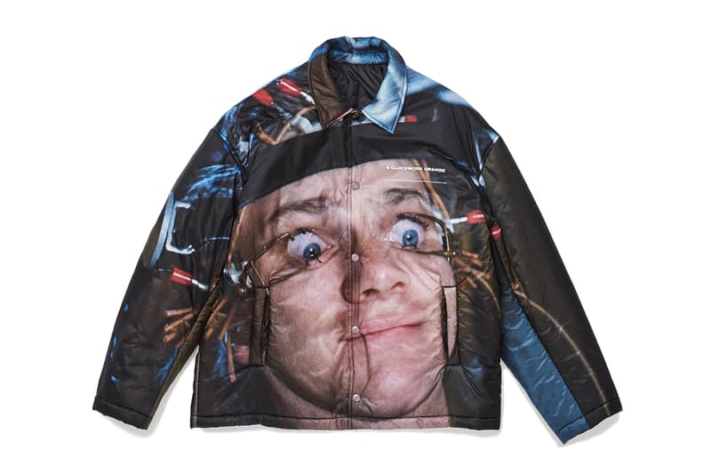 UNDERCOVER A CLOCKWORK ORANGE Stanley Kubrick 1971 Jacket Alex Malcolm McDowell puffer top outerwear insulated eye clamp scene