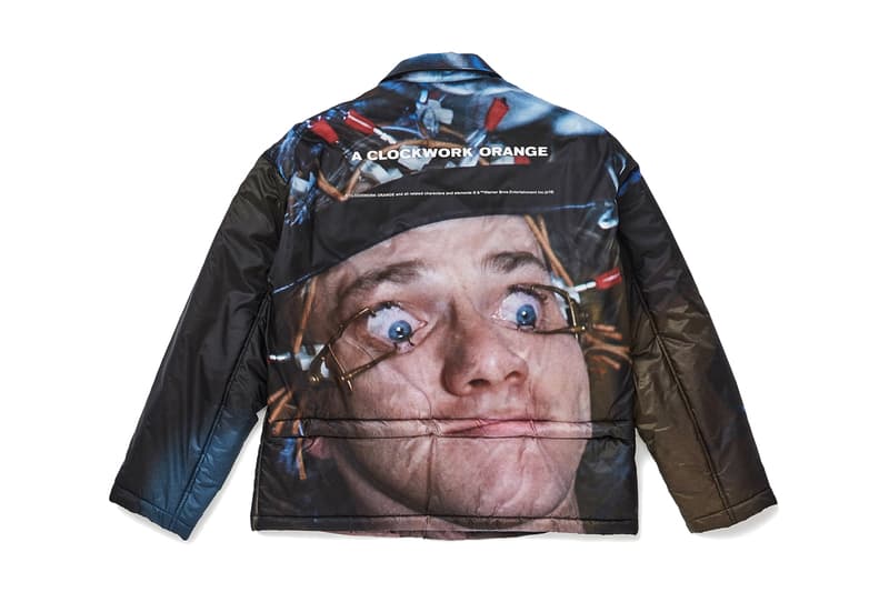 UNDERCOVER A CLOCKWORK ORANGE Stanley Kubrick 1971 Jacket Alex Malcolm McDowell puffer top outerwear insulated eye clamp scene