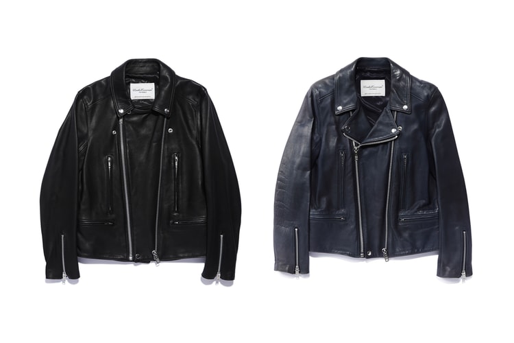 UNDERCOVER Drops Thick Leather Double Zip Biker Jackets