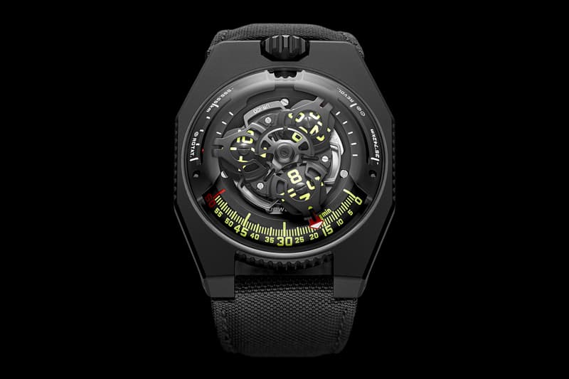 Urwerk UR-100 SpaceTime Release Info Date Buy Black Silver Watches Earth Distance Travelled 