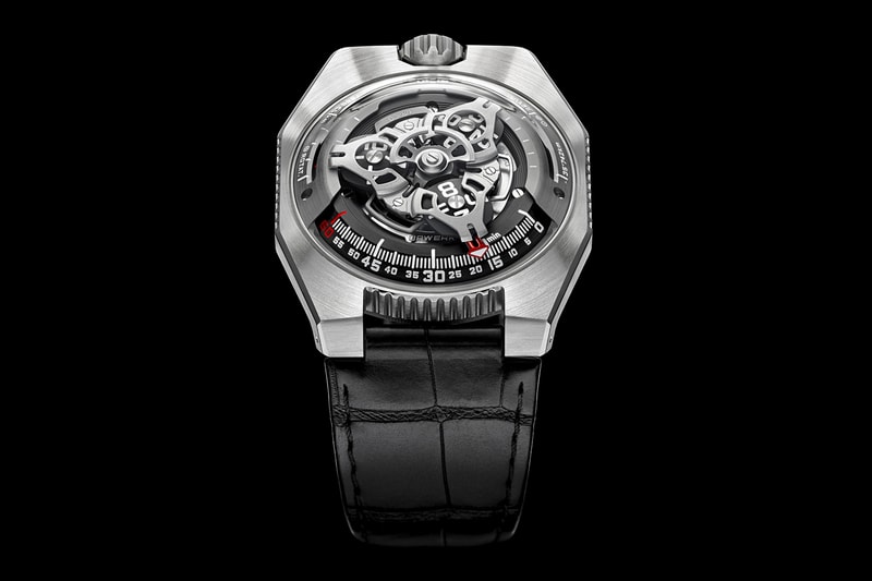 Urwerk UR-100 SpaceTime Release Info Date Buy Black Silver Watches Earth Distance Travelled 
