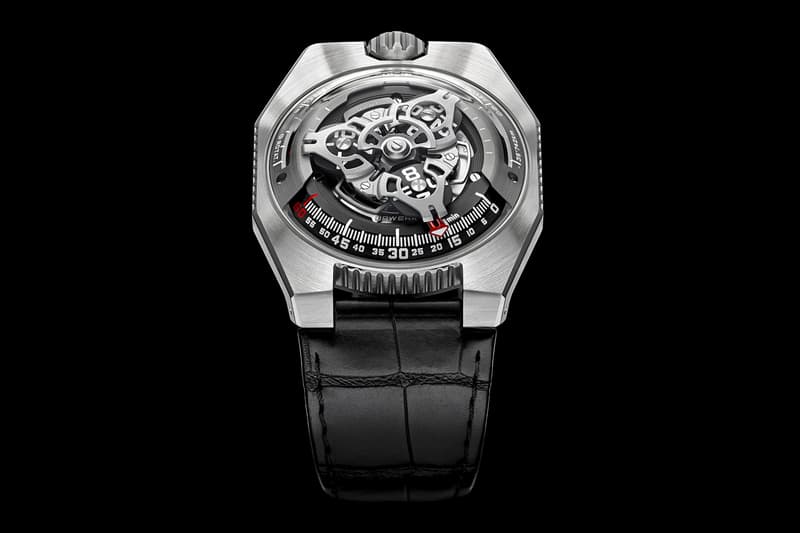 Urwerk UR-100 SpaceTime Release Info Date Buy Black Silver Watches Earth Distance Travelled