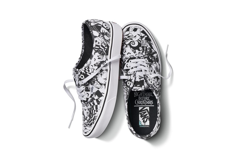 nightmare before christmas vans sk8 hi authentic old skool comfycush slip on slider hoodie t-shirt long sleeve cap backpack rucksack socks jacks lament sallys potion oogie boogie buy cop purchase release details