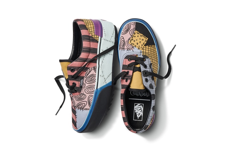 nightmare before christmas vans sk8 hi authentic old skool comfycush slip on slider hoodie t-shirt long sleeve cap backpack rucksack socks jacks lament sallys potion oogie boogie buy cop purchase release details