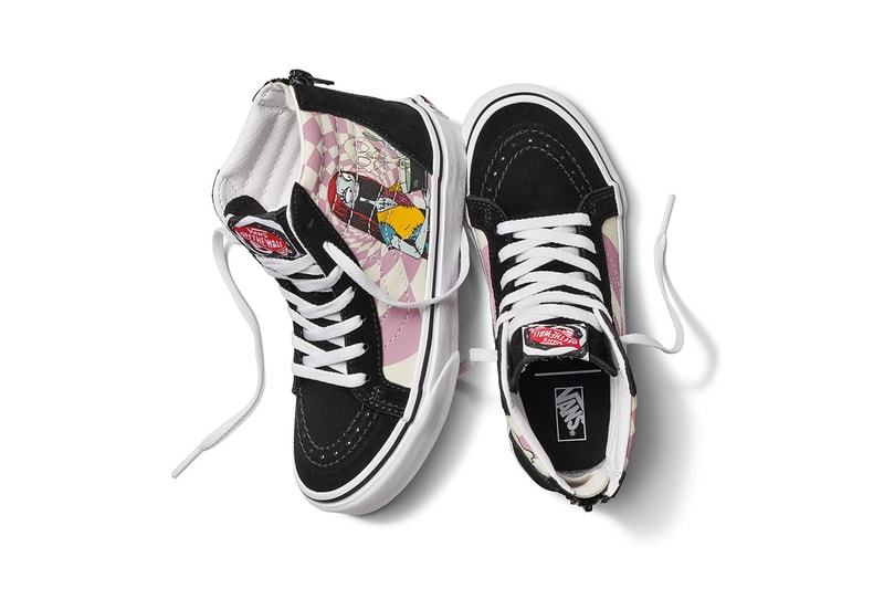 nightmare before christmas vans sk8 hi authentic old skool comfycush slip on slider hoodie t-shirt long sleeve cap backpack rucksack socks jacks lament sallys potion oogie boogie buy cop purchase release details