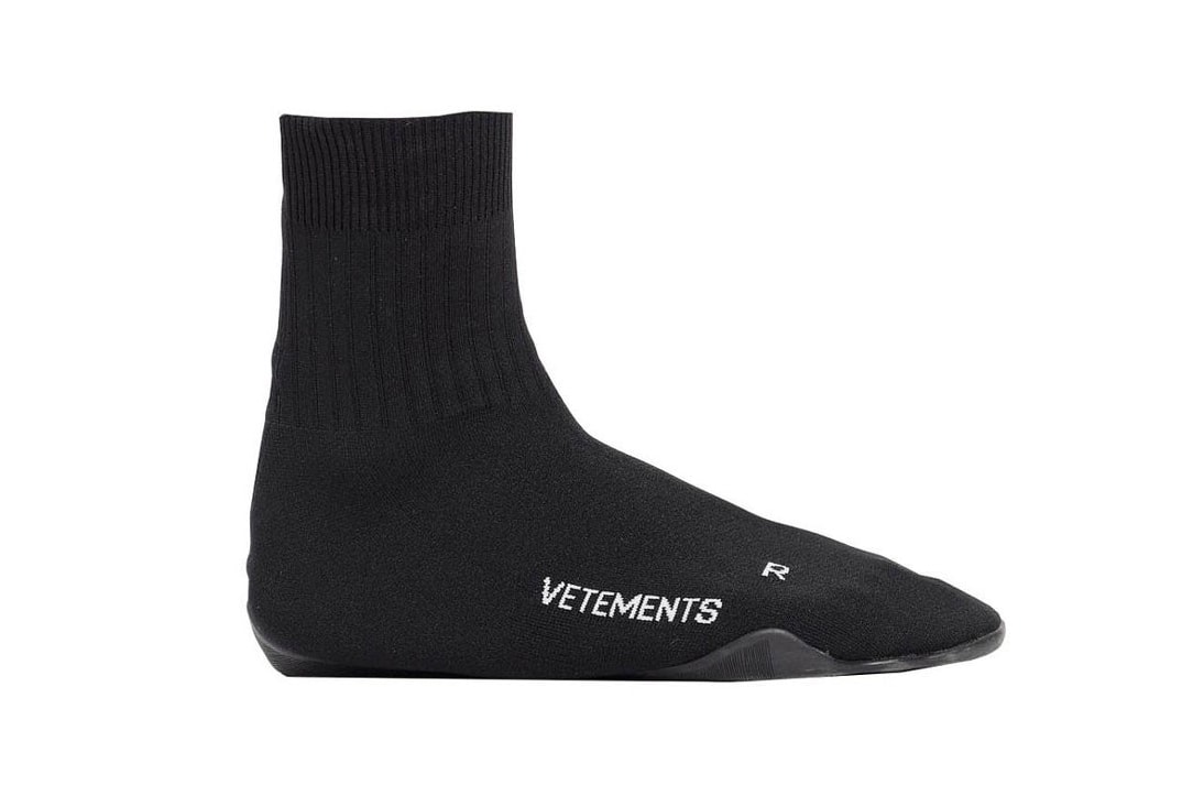vetements the webster karate anarchy shoe sock sneaker black demna gvasalia balenciaga sole