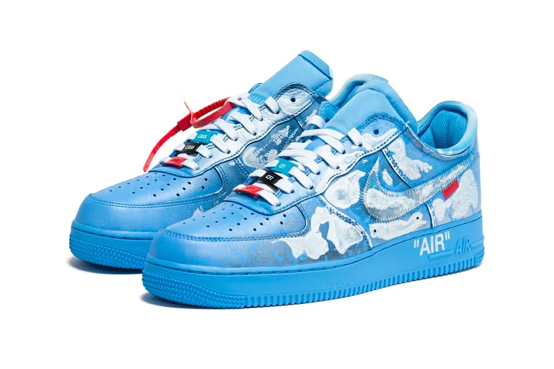 Virgil Abloh x MCA Chicago x Cassius Hirst x Nike AF1 Collab limited edition 20 pairs drop date release info price custom $3000 usd Church & State Pop-up Figures of Speech