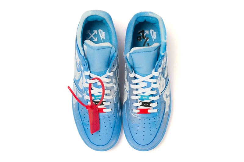 Virgil Abloh x MCA Chicago x Cassius Hirst x Nike AF1 Collab limited edition 20 pairs drop date release info price custom $3000 usd Church & State Pop-up Figures of Speech