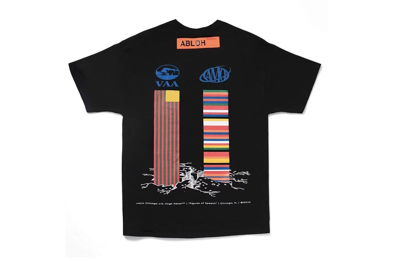 Virgil Abloh x MCA Chicago exclusive FOS T-Shirts Release Info drop date price off white lime green black white hyperbole graphic tees champion "I have a million things to do today"