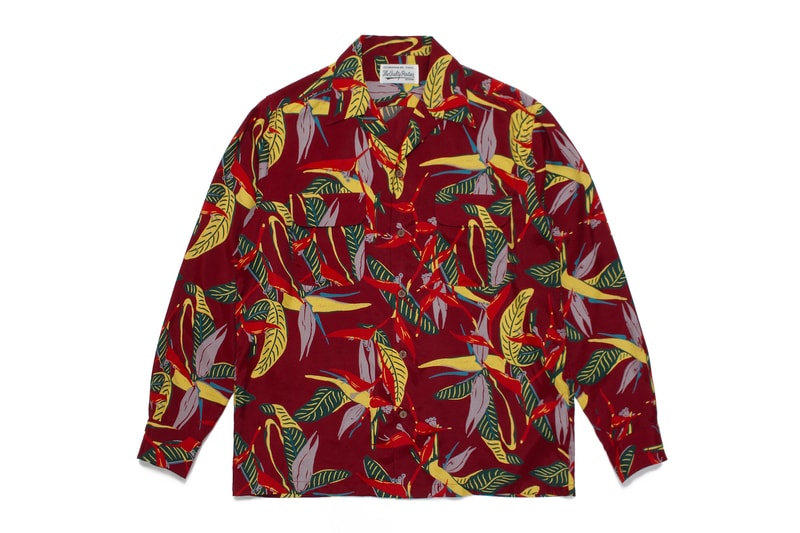Tim Lehi WACKO MARIA Hawaiian Shirt Tattoo artist long sleeve button up traditional japanese subtropical prints graphics tiger floral flower 