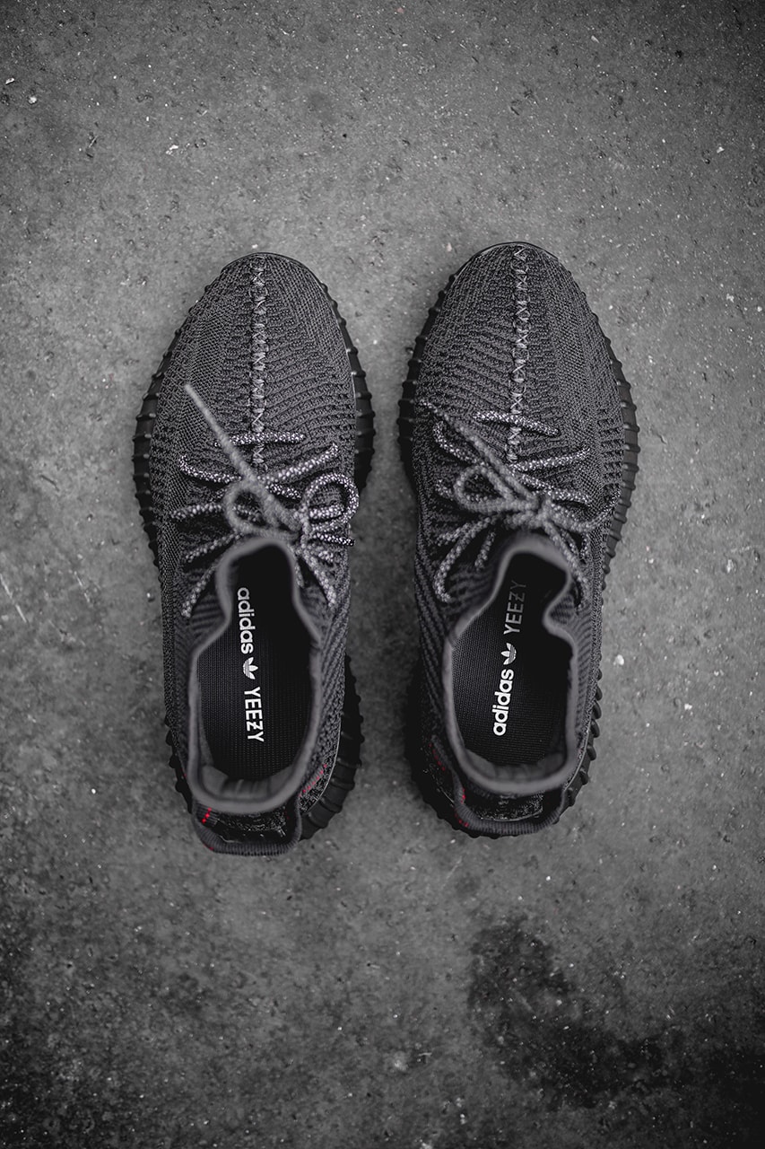 YEEZY BOOST 350 V2 Black Friday Re Release adidas originals Kanye West triple black november 29 sneaker footwear shoes primeknit