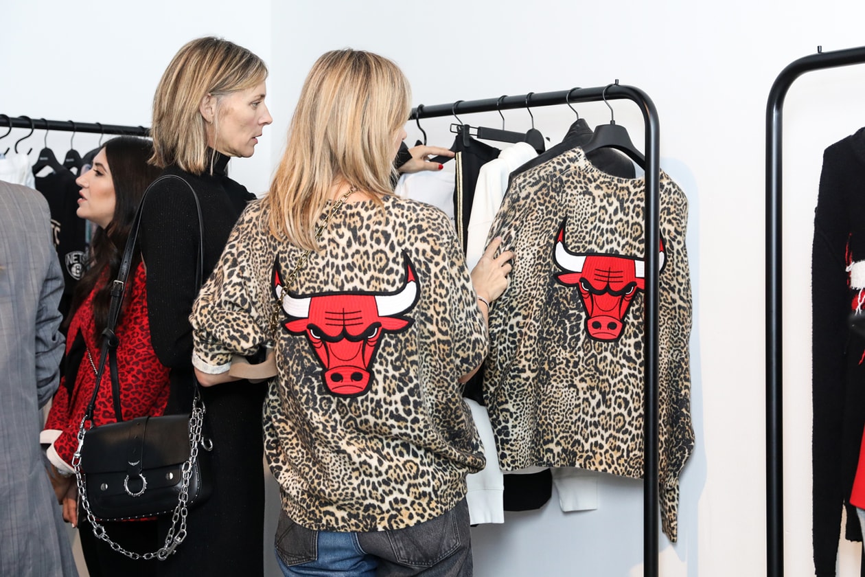 Zadig Voltaire NBA Collection Teaser Lookbook Collaboration The Tunnel Lakers Grizzles Bulls destroyed sweaters womens tank tops jewerly cecile fricker cecila bonstrom thierry gillier sporty fall winter 2019