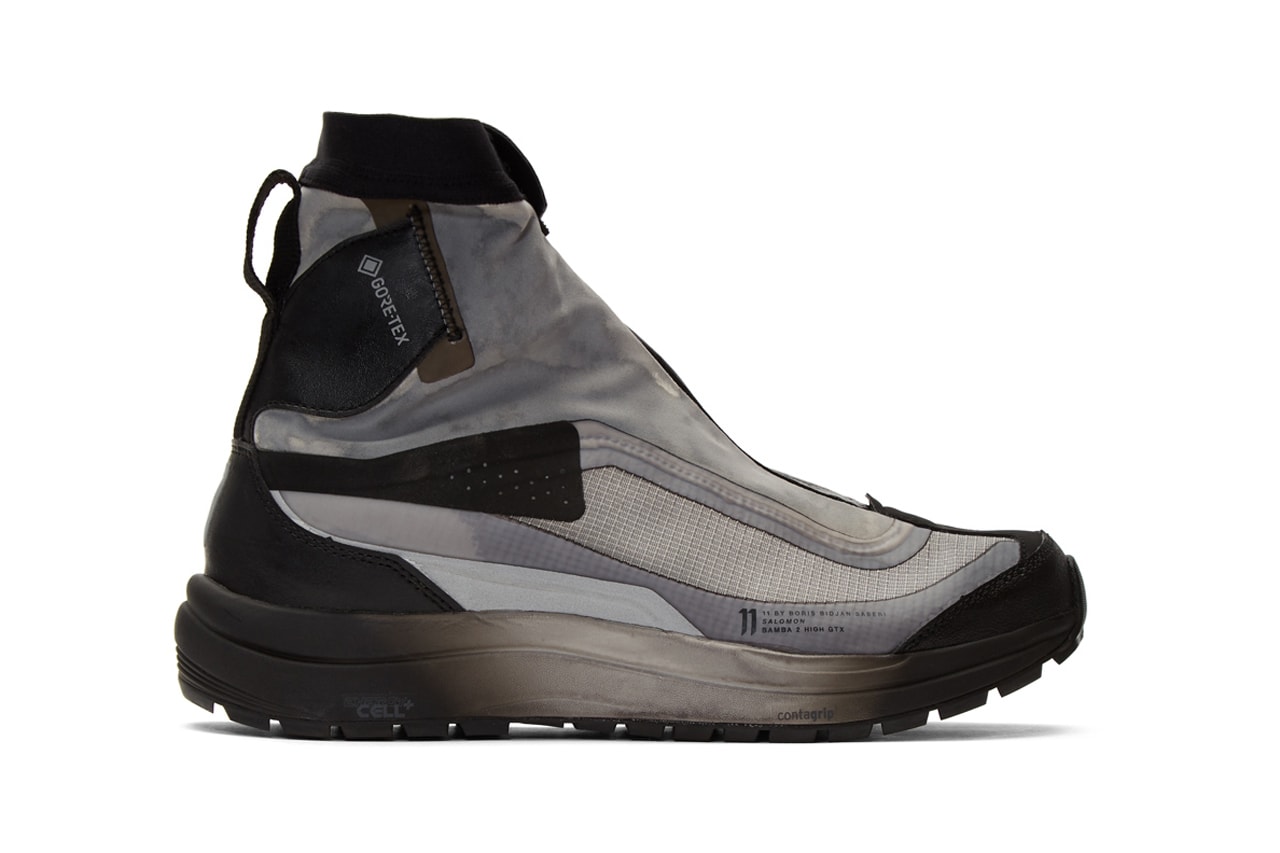 11 by boris bidjan saberi patina Green Salomon Edition 2 GTX 11XS Boots gore tex boot ankle high panelled nubuck suede textile