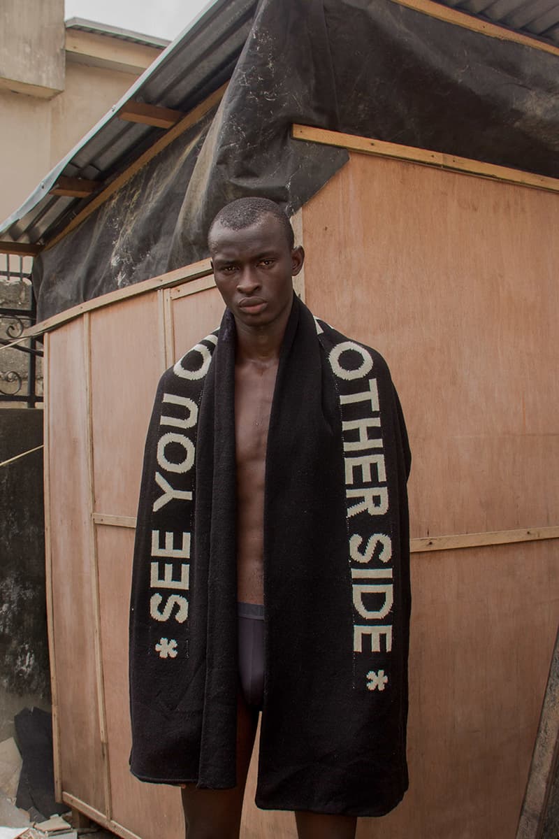 3.PARADIS Fall/Winter 2019 Campaign Shot By Stephen Tayo FW19 Lookbook Nigerian photographer Africa Photoshoot Menswear Clothing Emeric Tchatchoua Art Direction Creative Director Founder Outerwear Coats Tailoring Utilitarian Streetwear High End