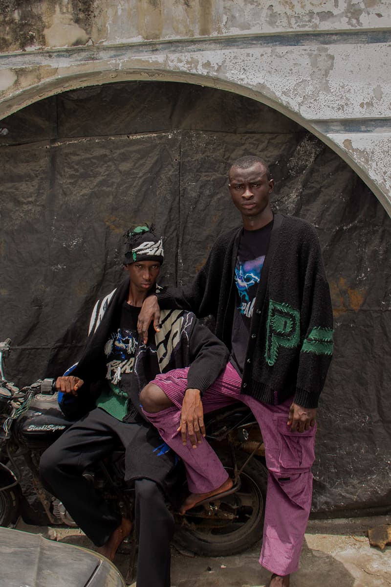 3.PARADIS Fall/Winter 2019 Campaign Shot By Stephen Tayo FW19 Lookbook Nigerian photographer Africa Photoshoot Menswear Clothing Emeric Tchatchoua Art Direction Creative Director Founder Outerwear Coats Tailoring Utilitarian Streetwear High End