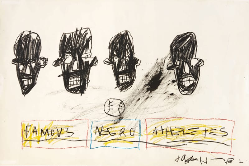 Jean-Michel Basquiat's 'Famous Negro Athletes' Set for Sotheby's Auction Next Month