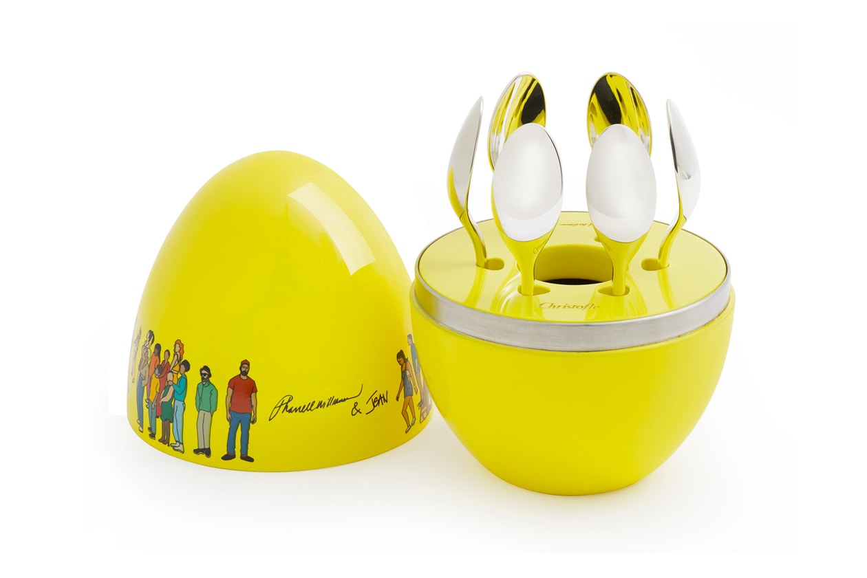 pharrell williams jean imbert mood by christofle design cutlery silverware yellow joy share print 