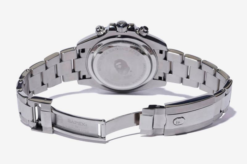 A Bathing Ape BAPEX TYPE-4 42mm dial Release Info Date Black Gold Silver Rolex Daytona