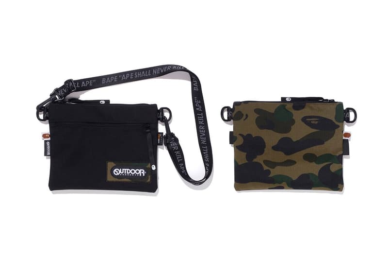 BAPE x Outdoor Products Bape capsule Bags boston bags camo A Bathing Ape CORDURA