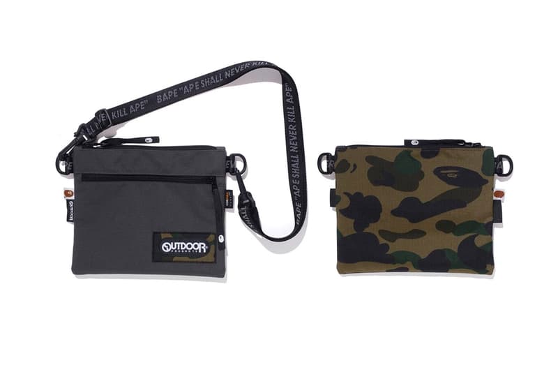 BAPE x Outdoor Products Bape capsule Bags boston bags camo A Bathing Ape CORDURA