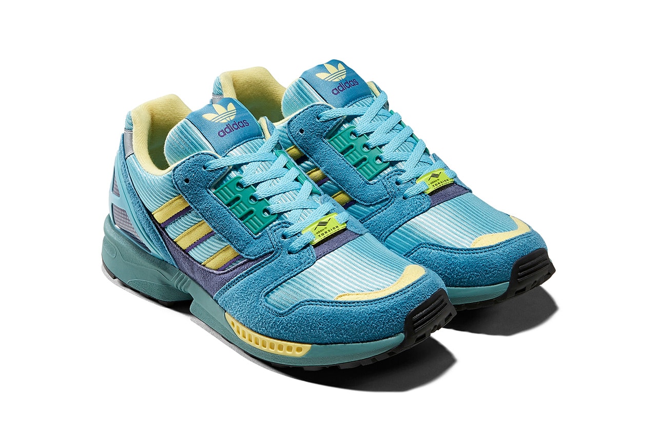 adidas Consortium ZX 8000 Release Information Re-Release 2014 Torsion Equipment Three Stripes OG Shoe Sneaker Trainer German Monza Colorway 1989