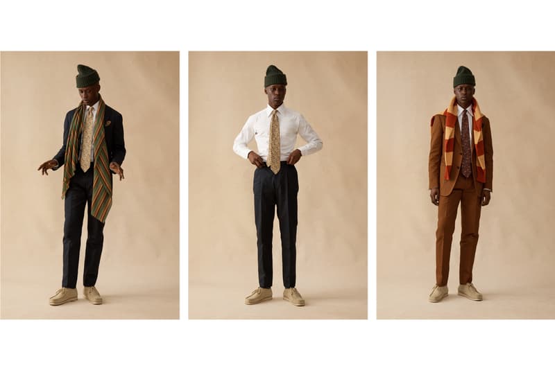 aime leon dore drakes fall winter 2019 capsule collection release london tailoring company new york based terry garments streetwear sweatpants blazers luxury fabrics wool tweed silk cotton