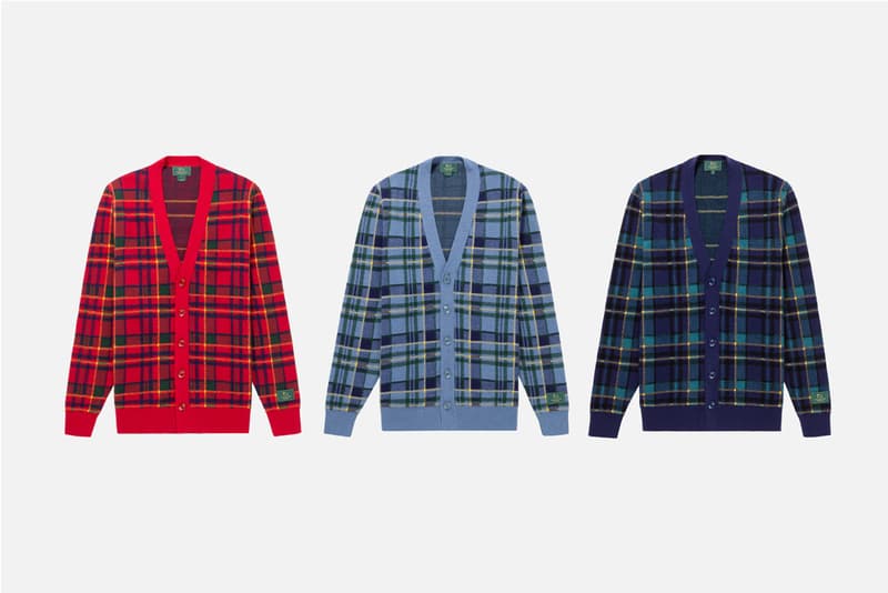 Woolrich Aimé Leon Dore Fall/Winter 2019 Capsule Collection Down Jackets Quilted Puffers Collar Button Downs Wool Knits Scarves Plaid Cardigans Work Vests Red Pink Green Brown White Blue Gray Yellow