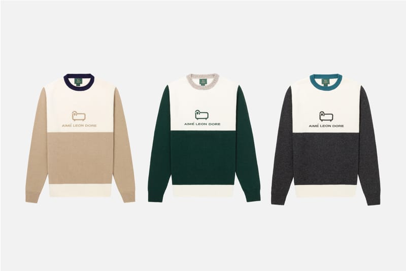 aime leon dore woolrich cardigan