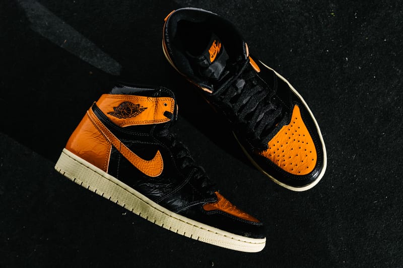 jordan 1 orange shiny