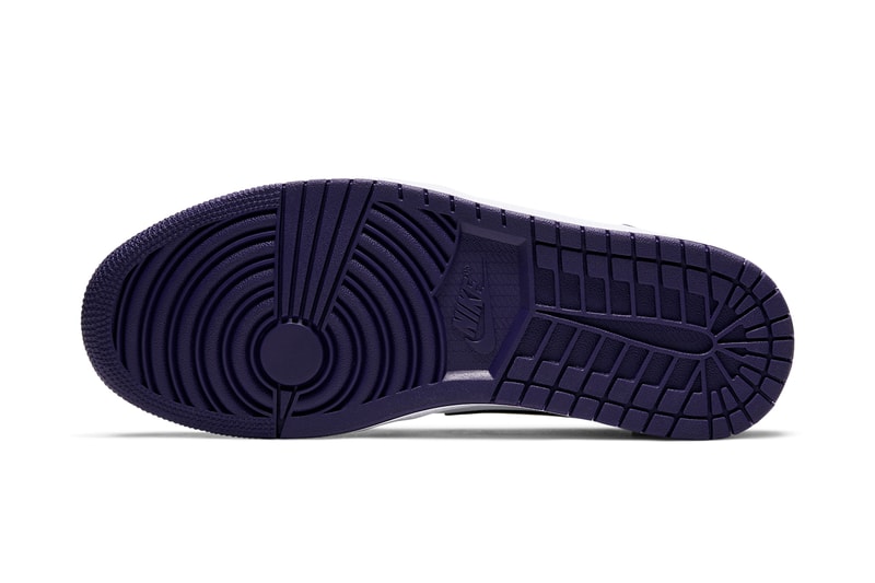 air jordan 1 low court purple black white 553558 125 nike swoosh jumpman