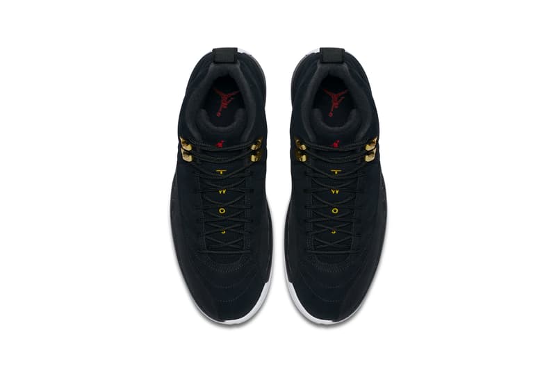 air jordan 12 reverse taxi black white red gold 130690 017 release date info photos