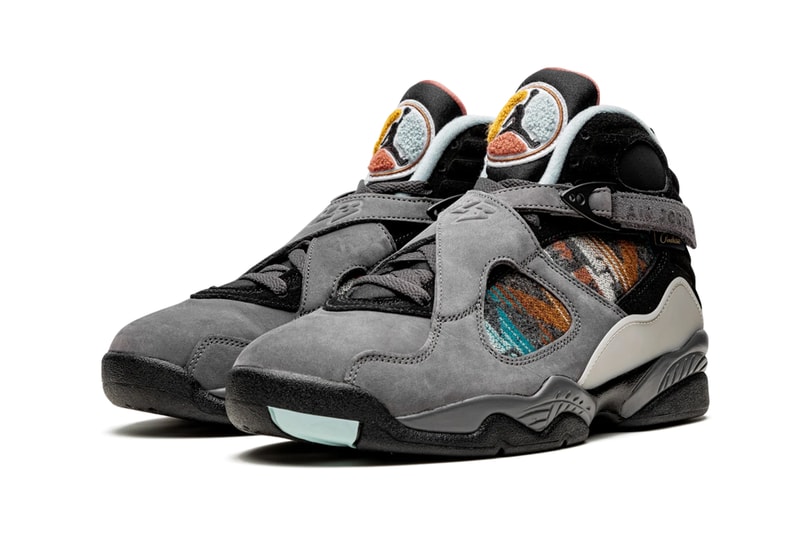 air jordan 8 pendleton nike n7 grey orange red black native american aboriginal print pattern CQ9601 001 Release Date indigenous people