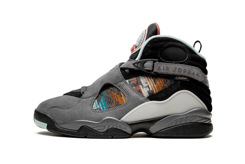air jordan 8 pendleton nike n7 grey orange red black native american aboriginal print pattern CQ9601 001 Release Date indigenous people