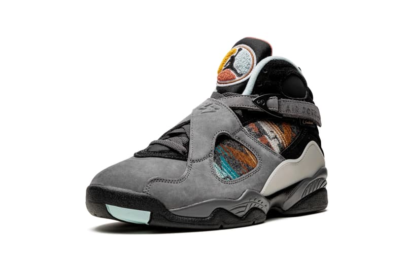 air jordan 8 pendleton nike n7 grey orange red black native american aboriginal print pattern CQ9601 001 Release Date indigenous people