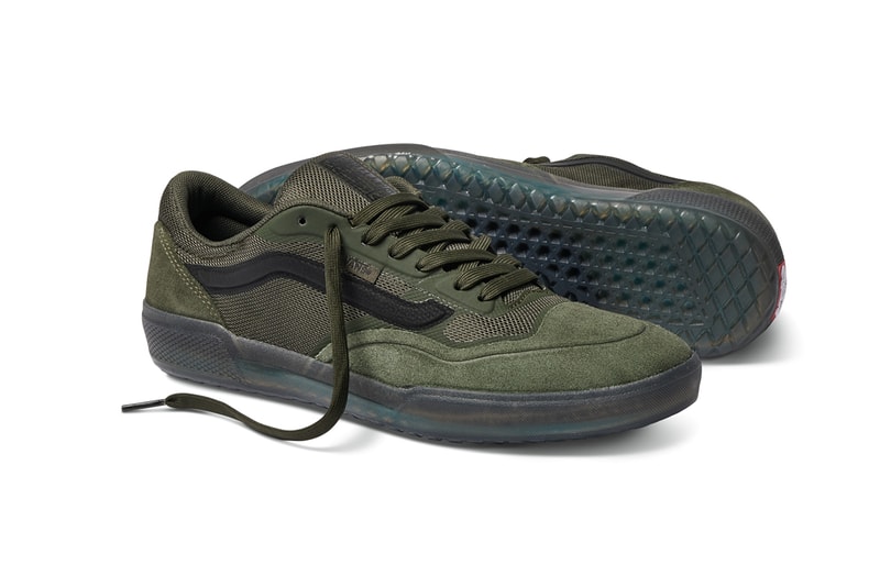 anthony van engelen eve ave pro dark green black skateboarding skate shoes