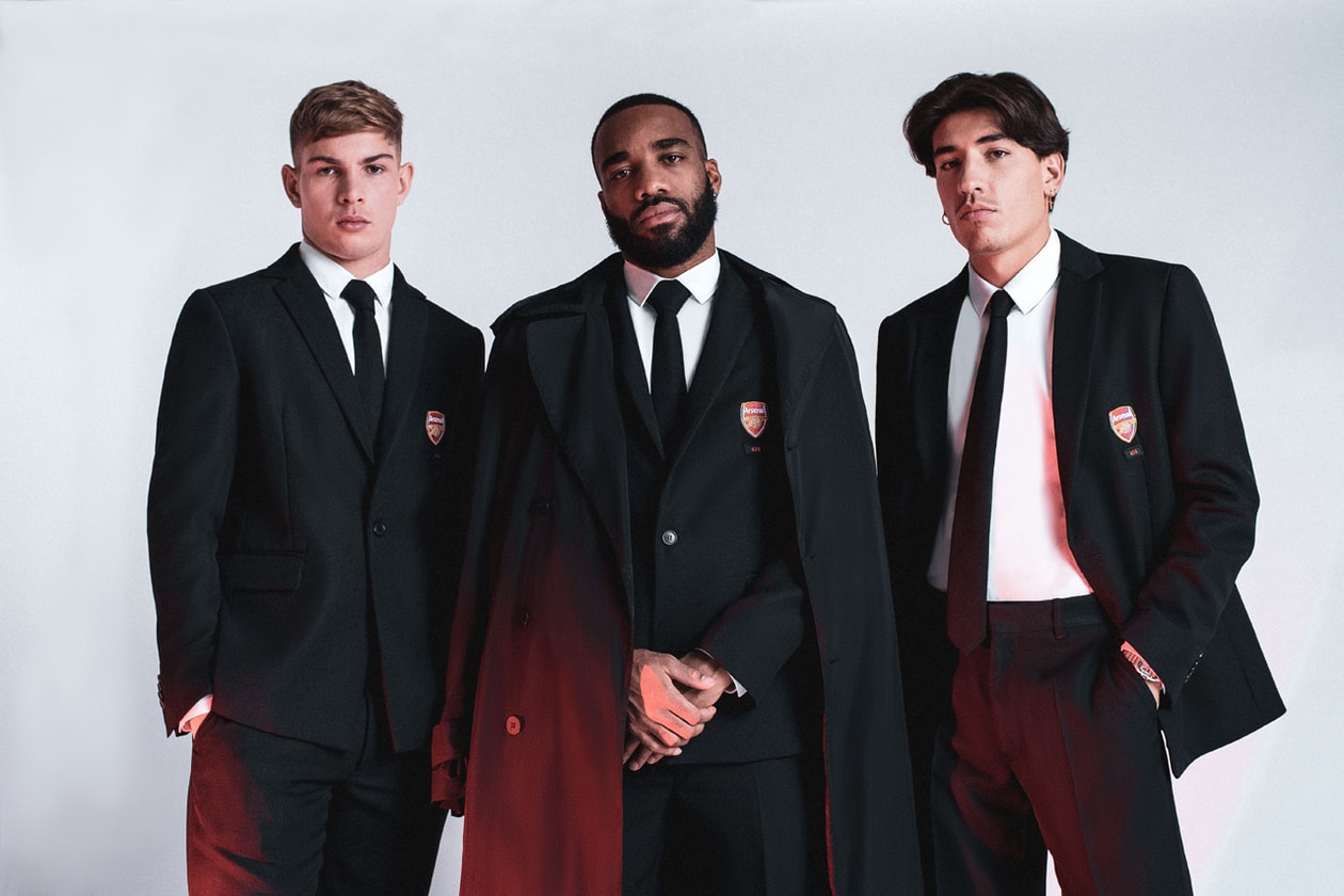 424がアーセナルFCとのパートナーシップを締結 Arsenal 424 Official Formal Wear Partnership Black Suits Ties Shirts White 