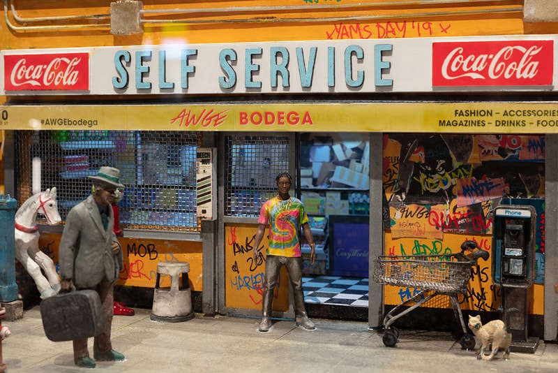 selfridges asap rocky A$ap yams awge london store look inside first buy cop purchase exclusive merch needles collaboration