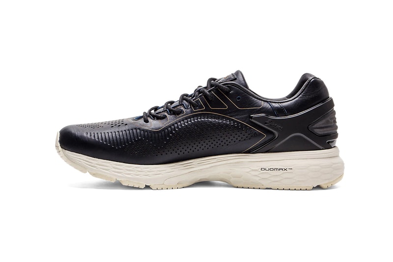 asics japan collection gel kinsei kayano 25 metarun leather navy white black