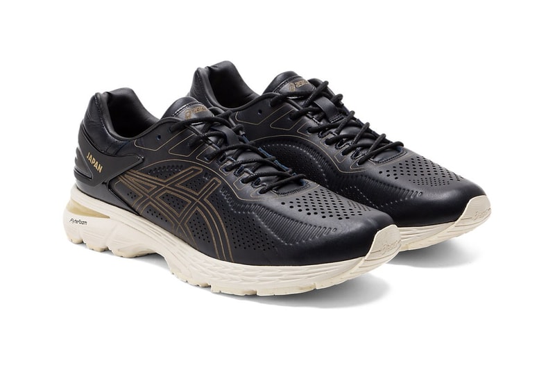 asics japan collection gel kinsei kayano 25 metarun leather navy white black