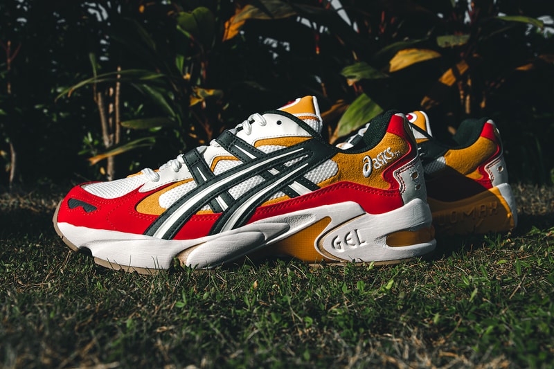 Hundred% x SneakerLAH x ASICS "Nasi Lemak" GEL-Kayano 5 OG Hypebeast Closer Look Sneakers Kicks Footwear Trainers malaysia Food 